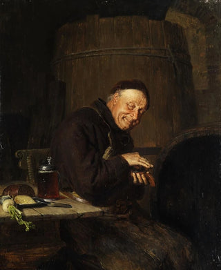 Eduard von Grtzner - Vor der Brotzeit.webp