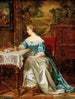 Una donna elegante in un interno historicista - Eduardo Zamacois y Zabala — vista dell’opera