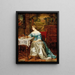 Una donna elegante in un interno historicista - Eduardo Zamacois y Zabala — quadro incorniciato alla parete