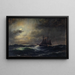 Cutter in mare aperto - Eduardo de Martino — quadro incorniciato alla parete