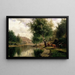 Paesaggio estivo - Edvard Bergh — quadro incorniciato alla parete