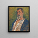 Autoritratto - Edvard Diriks — quadro incorniciato alla parete