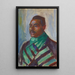 Riproduzione del dipinto africano con foulard verde - Edvard Munch