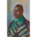 Riproduzione del dipinto africano con foulard verde - Edvard Munch