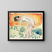 Atto che si spoglia - Edvard Munch — quadro incorniciato alla parete