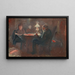 Autour de la lampada a paraffina - Edvard Munch — quadro incorniciato alla parete