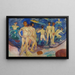 Giovani uomini che si bagnano - Edvard Munch — quadro incorniciato alla parete