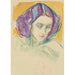 Tête de femme - Edvard Munch — vista dell’opera