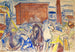 Attelage di cavalli in un cantiere - Edvard Munch — vista dell’opera