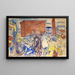 Attelage di cavalli in un cantiere - Edvard Munch — quadro incorniciato alla parete