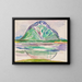 Montagne - Edvard Munch — quadro incorniciato alla parete