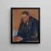 Ritratto di Helge Bäckström - Edvard Munch — quadro incorniciato alla parete