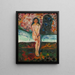 Pubertà - Edvard Munch — quadro incorniciato alla parete