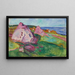 Rochers rouges a Åsgårdstrand - Edvard Munch — quadro incorniciato alla parete
