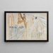 Tronchi rugosi nella neve - Edvard Munch — quadro incorniciato alla parete