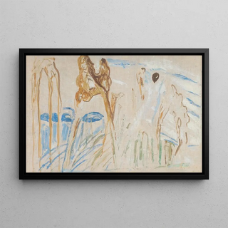 Edvard Munch - Rugged Trunks in Snow.webp