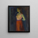 Studio di un modello - Edvard Munch — quadro incorniciato alla parete