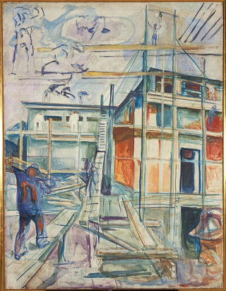 Edvard Munch - The Building Of The Winter Studio.webp