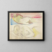 Due nudi sdraiati - Edvard Munch — quadro incorniciato alla parete