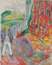 Donna vicino alla veranda - Edvard Munch — vista dell’opera