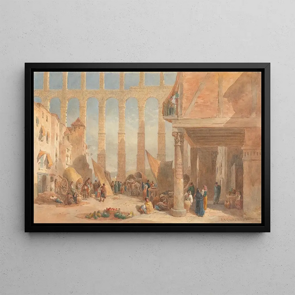 Edward Angelo Goodall - Aquaduct at Segovia Spain.webp