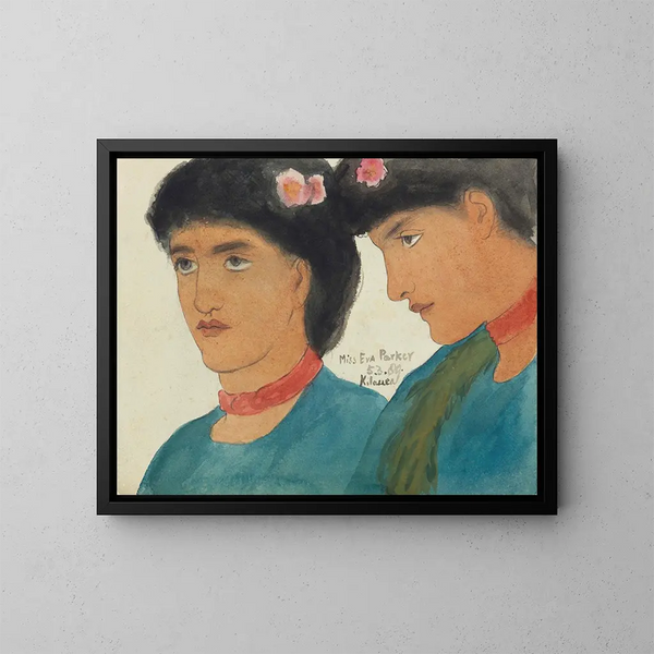 Mademoiselle Eva Parker Kilauea, isole hawaiane - Edward Clifford — quadro incorniciato alla parete