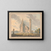 Cattedrale di Brechin e torre rotonda, Forfarshire, Scozia - Edward Dayes — quadro incorniciato alla parete