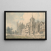 Cathédrale d'Exeter et edifici vicini - Edward Dayes — quadro incorniciato alla parete