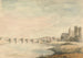 Paesaggio fluviale con ponte - Edward Francis Burney — vista dell’opera