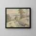 Vista nel Surrey - Edward Francis Burney — quadro incorniciato alla parete
