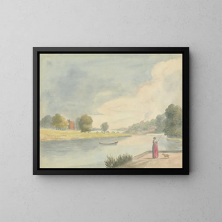 Edward Francis Burney - Woman Fishing.webp