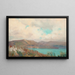 Porto di Wellington da Muritai - Edward Friström — quadro incorniciato alla parete