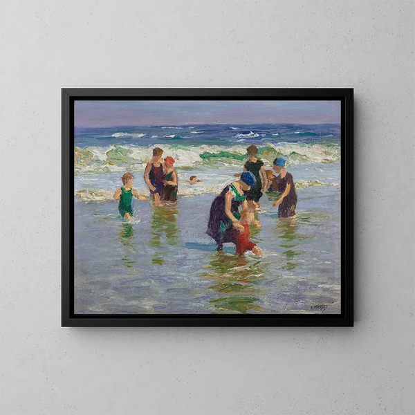 Baigneurs - Edward Henry Potthast — quadro incorniciato alla parete