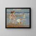Bambini che giocano nelle onde - Edward Henry Potthast — quadro incorniciato alla parete