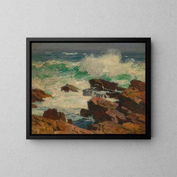 Onde in tempesta - Edward Henry Potthast — quadro incorniciato alla parete