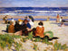 sulla spiaggia a Ogunquit, Maine - Edward Henry Potthast — vista dell’opera