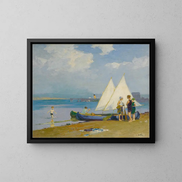 La Conferenza - Edward Henry Potthast — quadro incorniciato alla parete