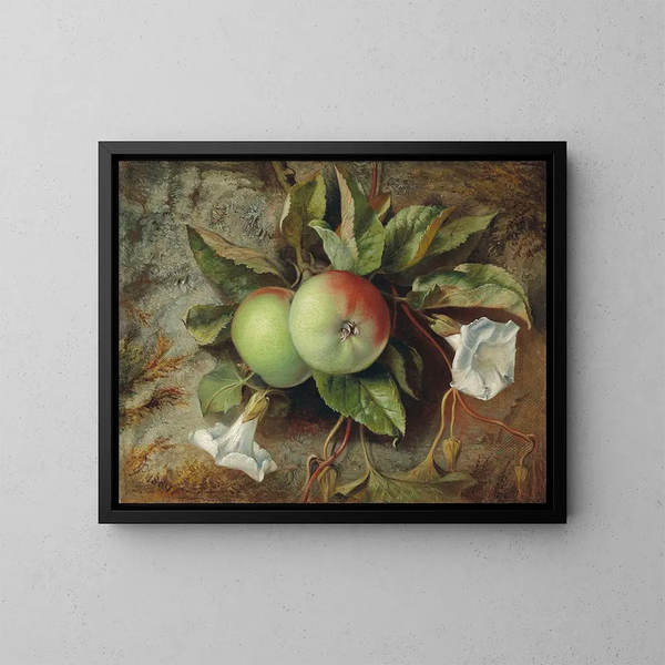 Mele d'autunno e convolvulo - Edward John Poynter — quadro incorniciato alla parete