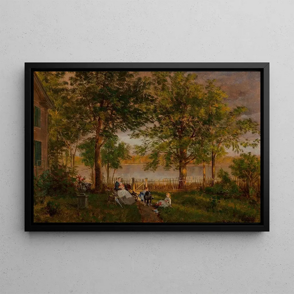 Ferme - Edward Lamson Henry — quadro incorniciato alla parete