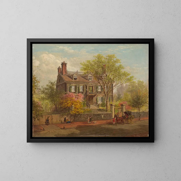 La maison John Hancock - Edward Lamson Henry — quadro incorniciato alla parete