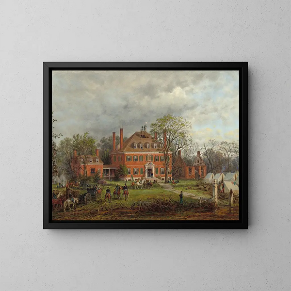 La vieille maison de Westover - Edward Lamson Henry — quadro incorniciato alla parete