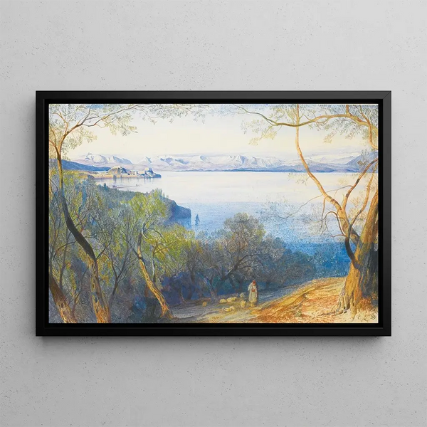Edward Lear - A Distant View Of The Citadel Corfu.webp