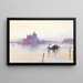 Santa Maria della Salute depuis le Bacino, Venise - Edward Lear — quadro incorniciato alla parete