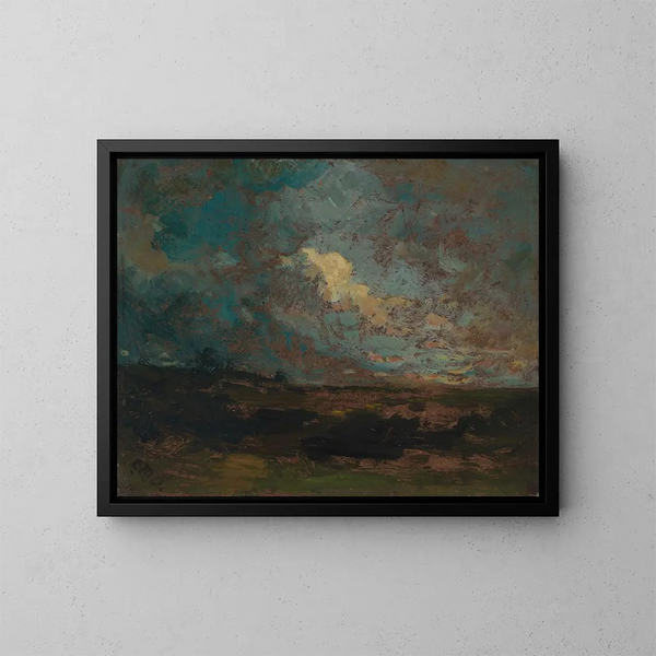 Dopo la doccia - Edward Mitchell Bannister — quadro incorniciato alla parete