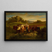 di pastori con mucche - Edward Mitchell Bannister — quadro incorniciato alla parete