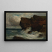 Falesie oceaniche - Edward Mitchell Bannister — quadro incorniciato alla parete