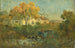 L'abreuvoir uomo in un carro con buoi all'abbeveratoio - Edward Mitchell Bannister — vista dell’opera
