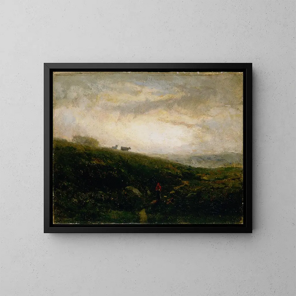 Vaches sans titre descendant la colline - Edward Mitchell Bannister — quadro incorniciato alla parete
