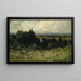 Paesaggio senza titolo campi con rocce e alberi - Edward Mitchell Bannister — quadro incorniciato alla parete