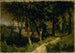 Paesaggio Senza Titolo Scena di Foresta con Recinzione Rossa e Edificio - Edward Mitchell Bannister — vista dell’opera
